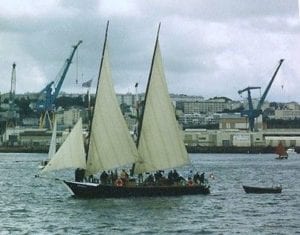 La Vaudoise prend l'eau de mer à Brest en juillet 2004