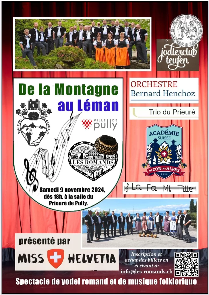 Affiche spectacle 9 novembre 2024 Les Romands